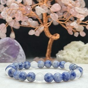 Sodalite & Selenite Healing Crystal Bracelet